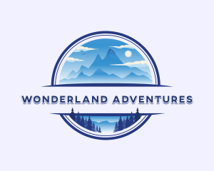 Mountain Peak Hiking logo design