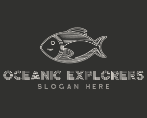 Marine Biology - Minimalist Fish Seafood logo design