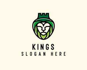 Nature Lion Crown  logo design