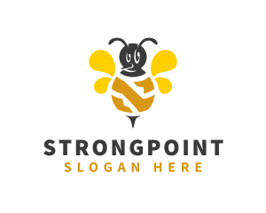 Wasp - Honeybee Insect Letter N logo design