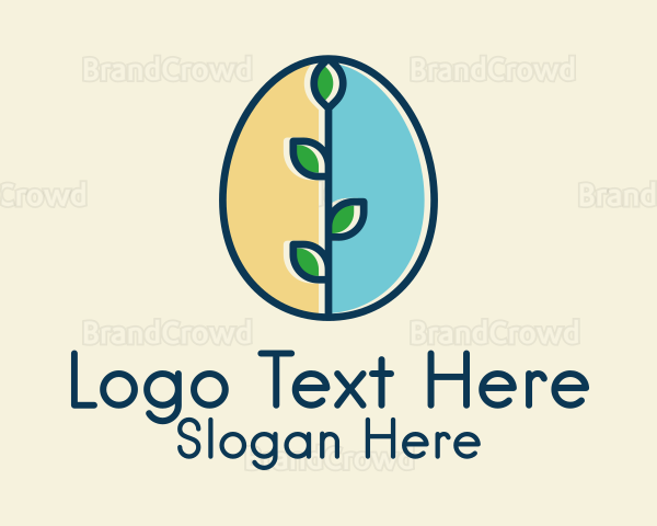 Organic Egg Plant Logo