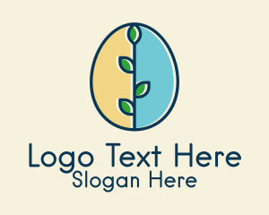 Seedling - Organic Egg Plant logo design