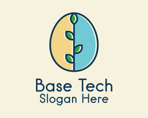 Organic Egg Plant logo design