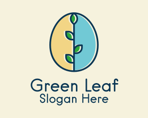 Plant - Organic Egg Plant logo design