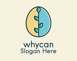 Organic Egg Plant logo design
