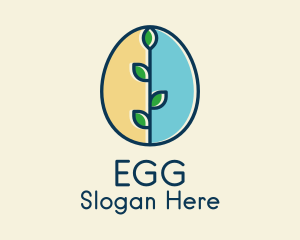 Organic Egg Plant logo design