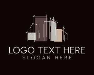 Line Art - City Planning Company logo design