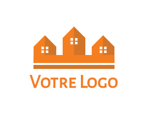 Orange - Orange House Crown logo design