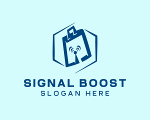 Online Shopping Signal  logo design