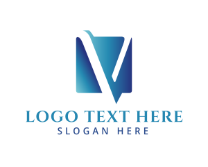 Consultant - Modern Letter V Firm logo design