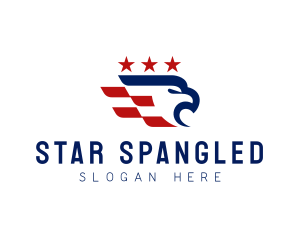 American Stars Patriotic Eagle logo design