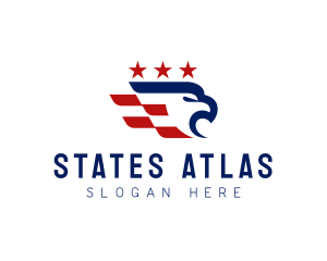 American Stars Patriotic Eagle logo design