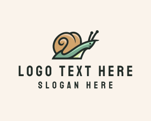 Mollusk - Wild Snail Shell logo design