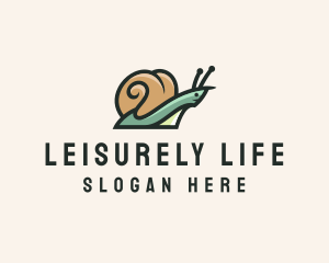 Slow - Wild Snail Shell logo design