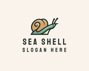 Mollusk - Wild Snail Shell logo design