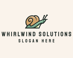 Whirl - Wild Snail Shell logo design