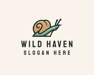 Wild Snail Shell logo design