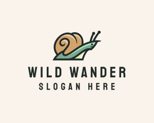 Wild Snail Shell logo design