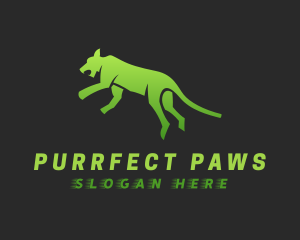 Pouncing Feline Brand logo design
