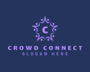 Crowd - Social Group People logo design
