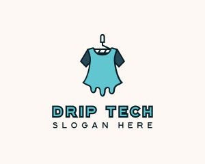 Paint Drip Shirt logo design