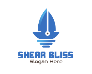 Sail Boat Blade logo design