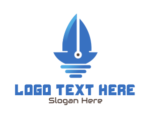 Shears - Sail Boat Blade logo design