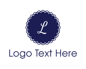 Instagram - Blue Rosette Lettermark logo design