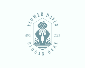 Flower Yoga Spa logo design