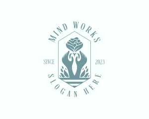 Flower Yoga Spa logo design