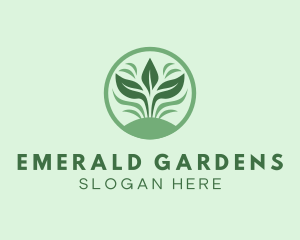 Grass Leaf Gardening logo design