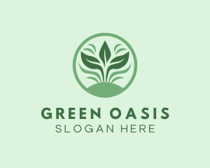 Vegetation - Grass Leaf Gardening logo design