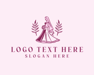 Fashion Bridal Dress Logo