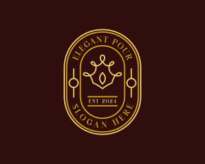 Elegant Luxury Crown logo design