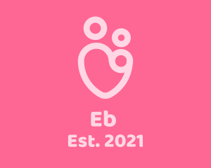 Baby - Family Parenting Heart logo design