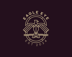 Winged Eagle Crest logo design