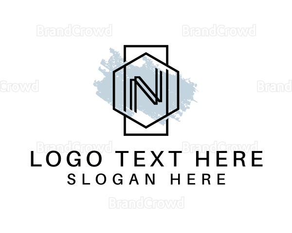 Generic Modern Paint Letter N Logo