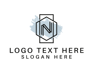 Modern - Generic Modern Paint Letter N logo design