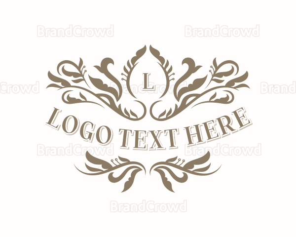 Floral Wedding Event Logo