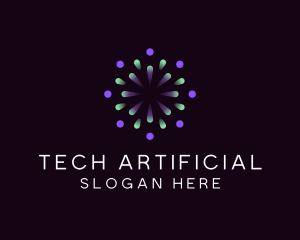 Artificial - Burst Computer Research logo design