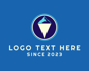 Glacier - Marine Iceberg Ship logo design
