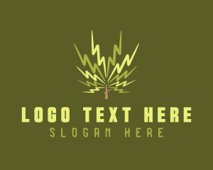 Lightning Bolt Tree logo design