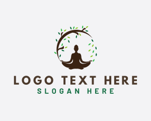 Vegatarian - Tree Wellness Human Nature logo design