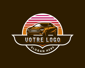 Driving - Sedan Detailing Garage logo design