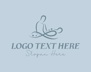 Masseur - Abstract Chiropractor Body Massage logo design