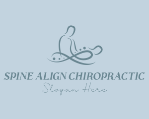 Abstract Chiropractor Body Massage logo design