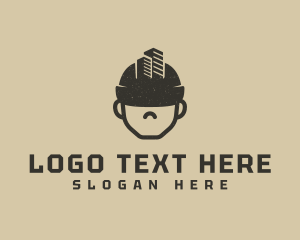Tradesman - Hard Hat City Builder logo design