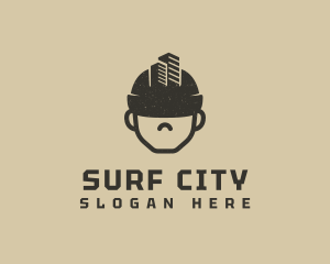 Hard Hat City Builder logo design