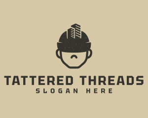 Distressed - Hard Hat City Builder logo design