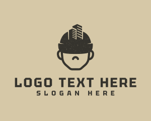 Safety Helmet - Hard Hat City Builder logo design